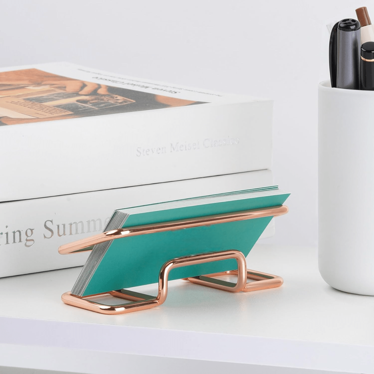 Porte Cartes - CardHolder™ - Rose Or - Mon Bureau Rangé