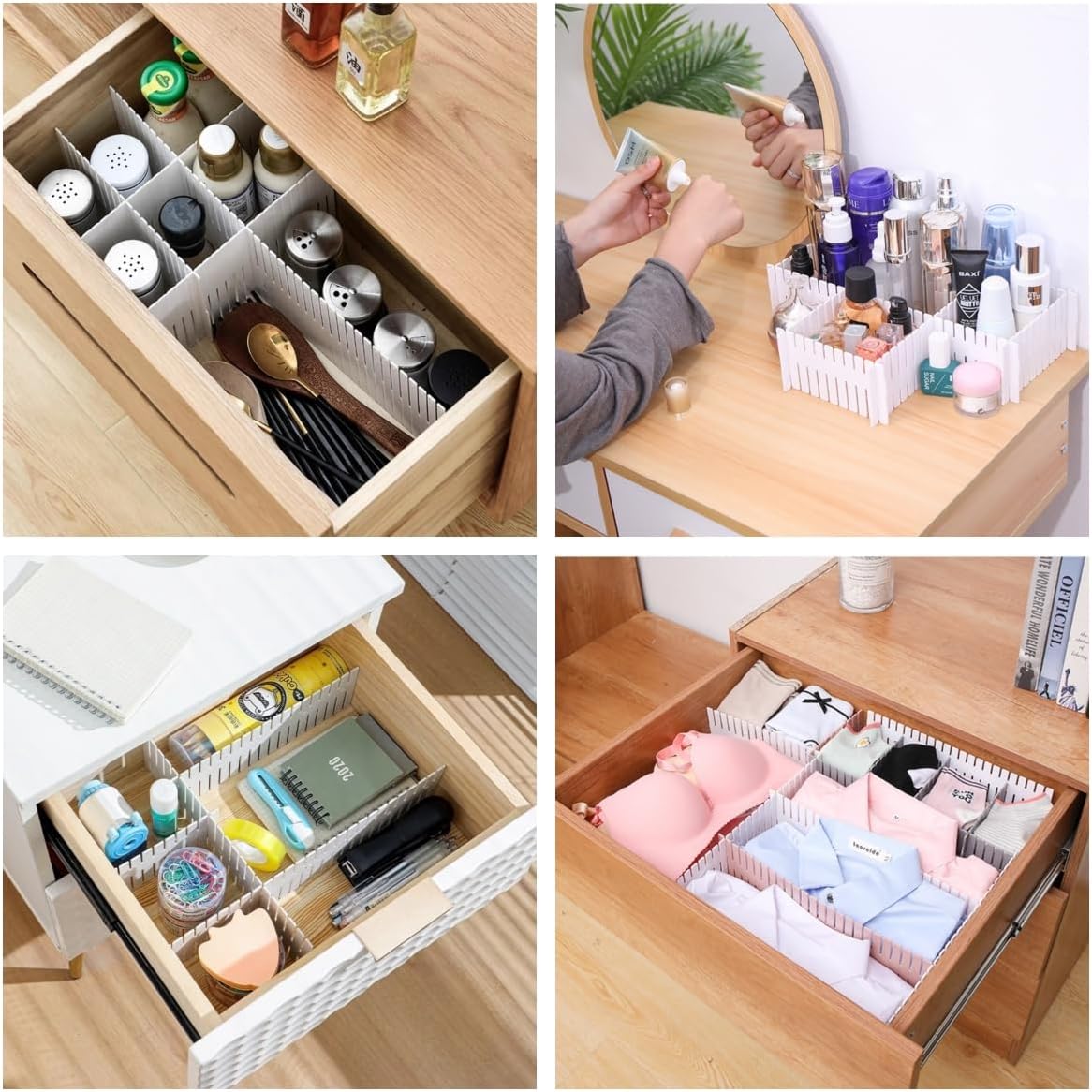 Séparateur de Tiroir - AdjustableDivider™ - Blanc - Mon Bureau Rangé