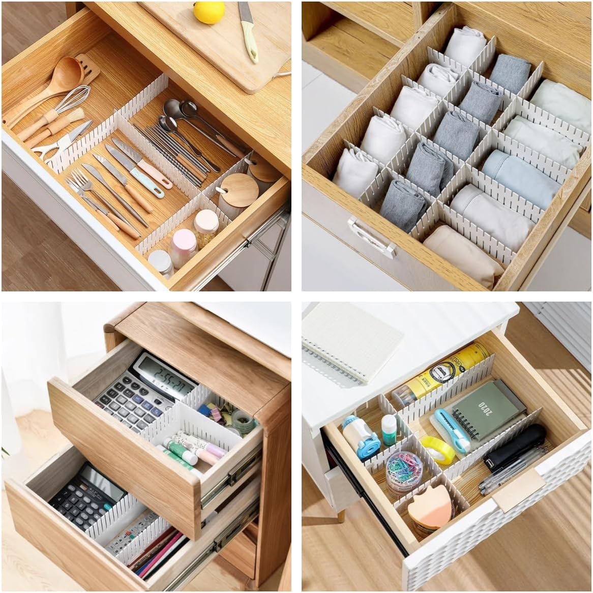 Séparateur de Tiroir - AdjustableDivider™ - Blanc - Mon Bureau Rangé