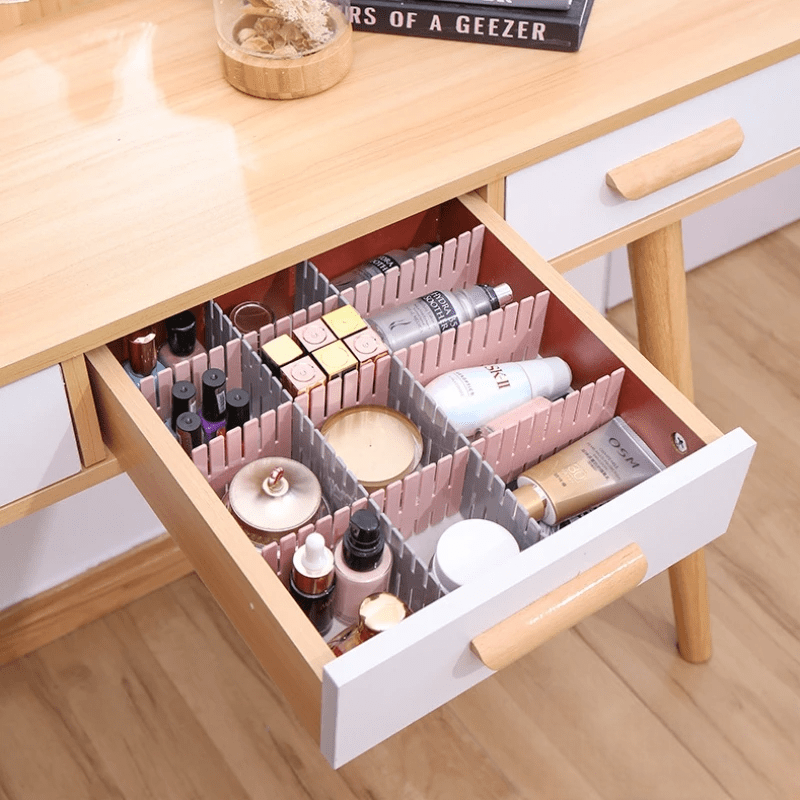 Séparateur de Tiroir - AdjustableDivider™ - Rose - Mon Bureau Rangé