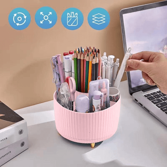Organisateur Bureau - DesktopOrganizer™ - Rose - Mon Bureau Rangé