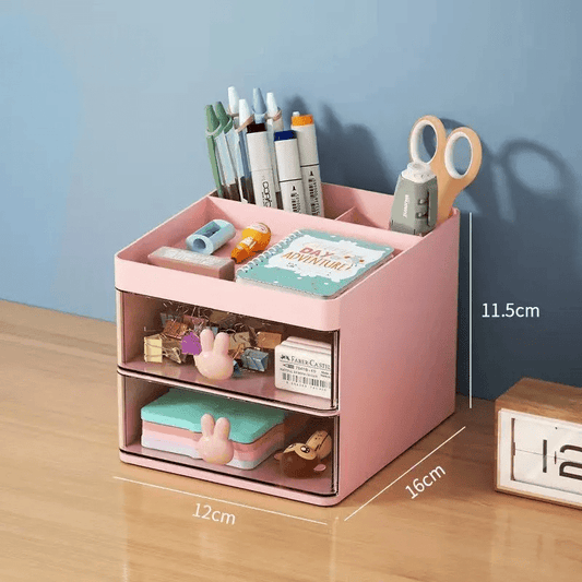 Organisateur Bureau - MultiFunctionalOrganizer™ - Rose - Mon Bureau Rangé