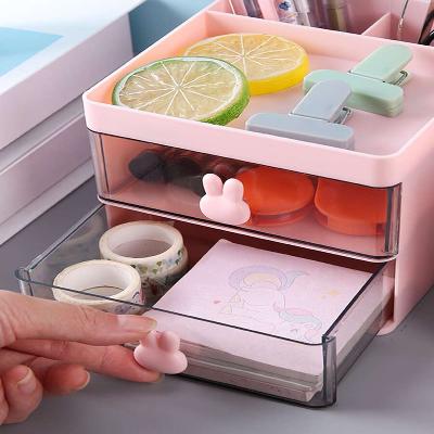 Organisateur Bureau - MultiFunctionalOrganizer™ - Rose - Mon Bureau Rangé