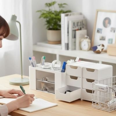 Organisateur bureau plusieurs compartiments