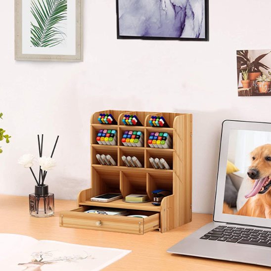 Organisateur de bureau stable et facile a monter