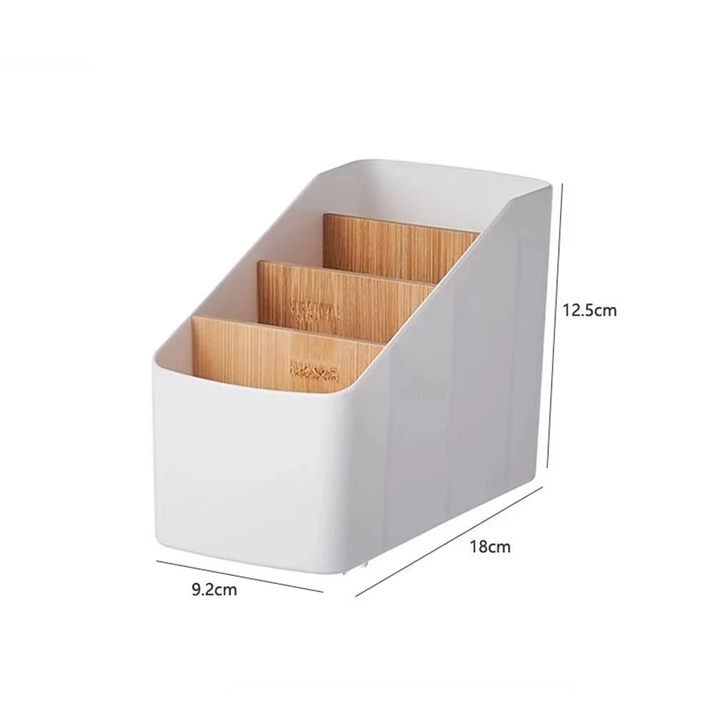 organiseur de bureau blanc 4 compartiment en 
hauteur