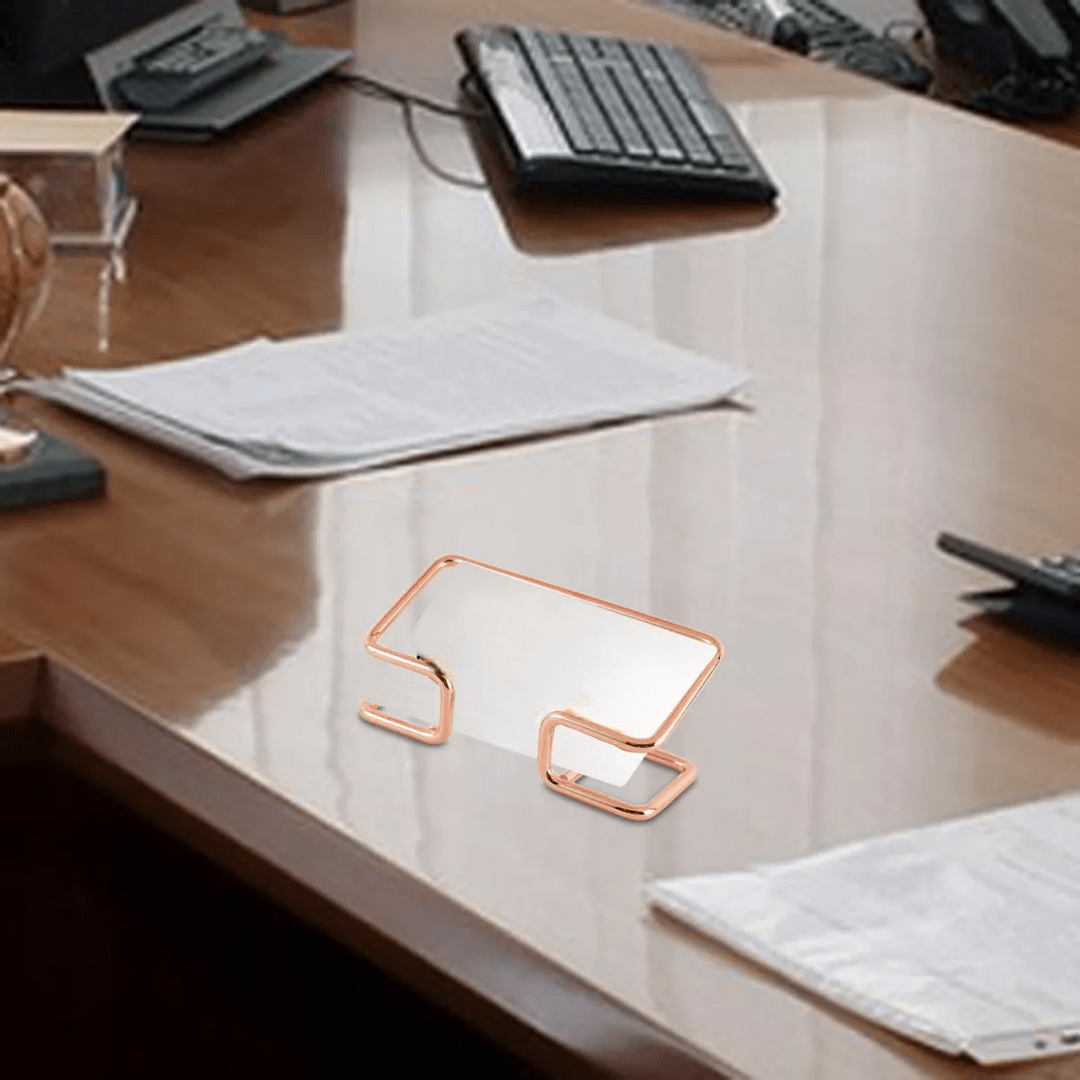 Porte Cartes - CardHolder™ - Rose Or - Mon Bureau Rangé