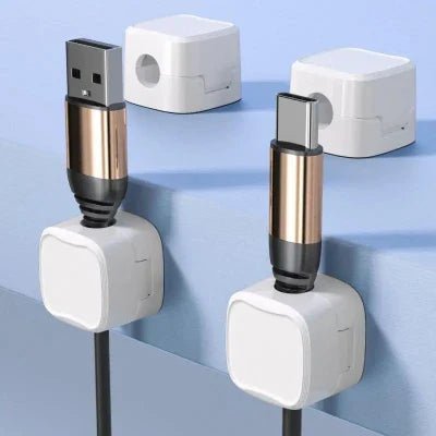 Range cables - MagneticCableOrganizer™ - Blanc - Mon Bureau Rangé