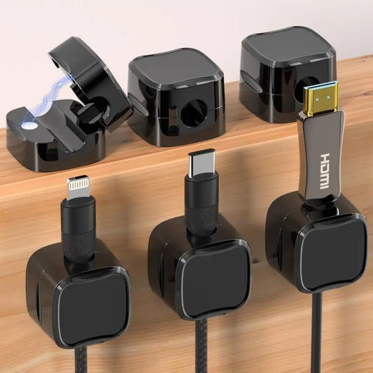 Range cables - MagneticCableOrganizer™ - Noir - Mon Bureau Rangé