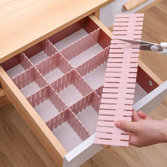 Séparateur de Tiroir - AdjustableDivider™ - Rose - Mon Bureau Rangé
