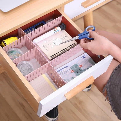 Séparateur de Tiroir - AdjustableDivider™ - Rose - Mon Bureau Rangé