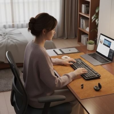 Sous main bureau XXl peut contenir clavier souris