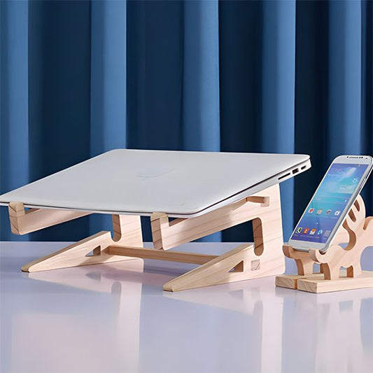 Support ordinateur portable avec espace en dessous