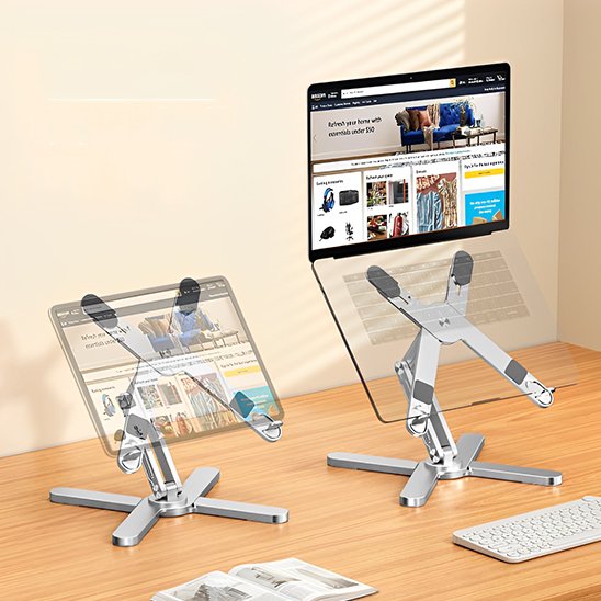Support ordinateur portable tablette et portable sur support en x